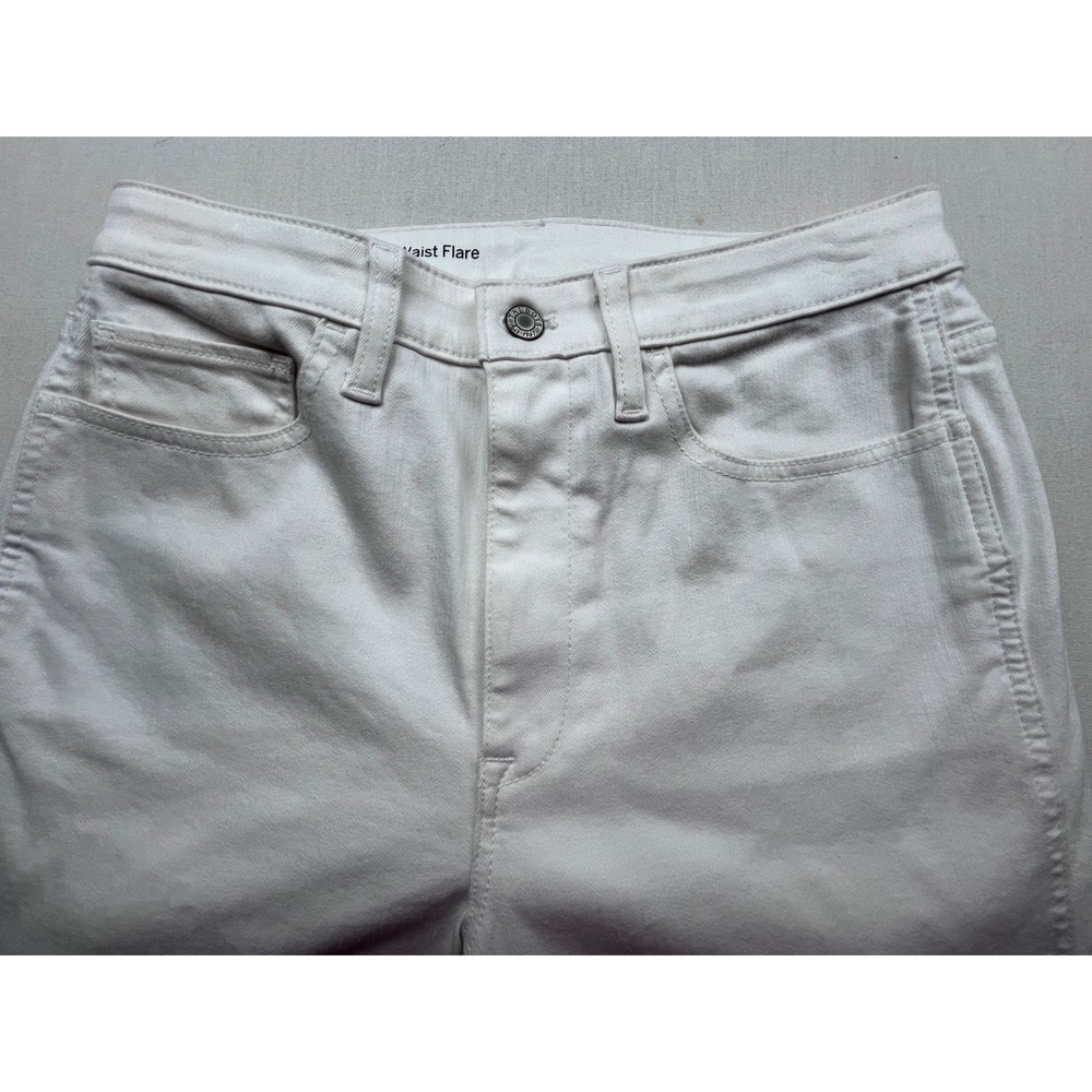 Talbots Flawless High Waist Flare Jeans White Denim Womens 6 VN5328